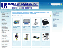 Tablet Screenshot of jenssenscales.com